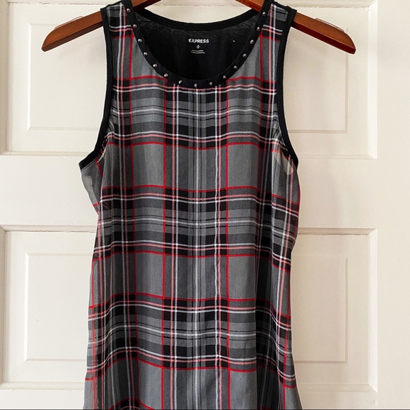 Plaid sheer tank - Picture 1 of 4